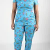 Auk Jumpsuit - Blue Pineapple Party