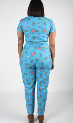 Auk Jumpsuit - Blue Pineapple Party