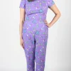 Auk Jumpsuit - Purple Pineapple Party