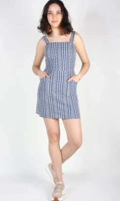 Bluebird Dress - Blue Eyelet