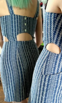 Bluebird Dress - Blue Eyelet