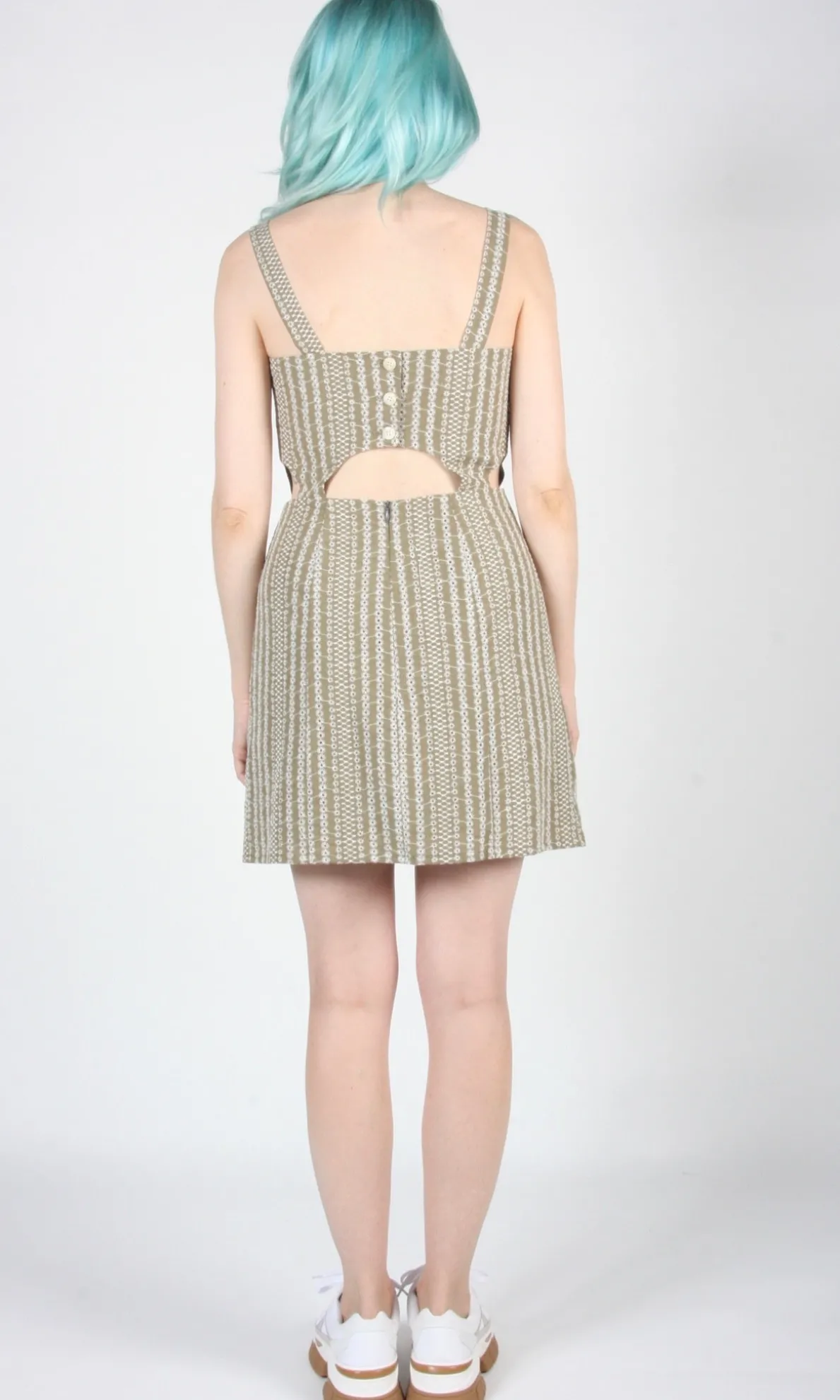 Bluebird Dress - Sage Eyelet