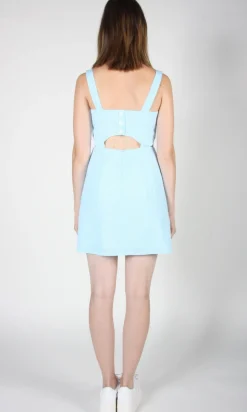 Bluebird Dress - Sky Seersucker