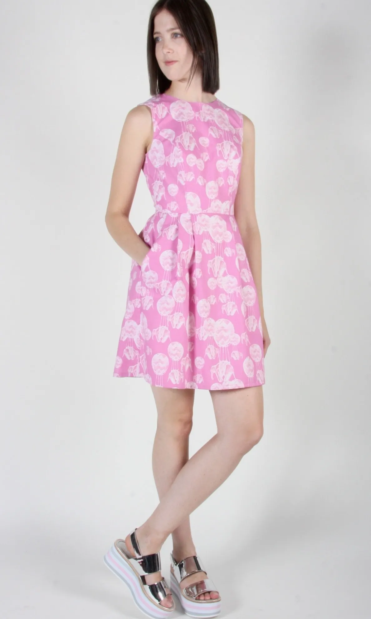 Bulbul Dress - Pink Pachyderm