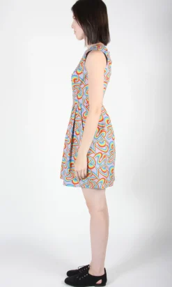 Bulbul Dress - Rainbow Tangle