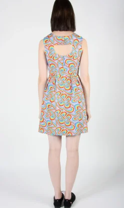 Bulbul Dress - Rainbow Tangle
