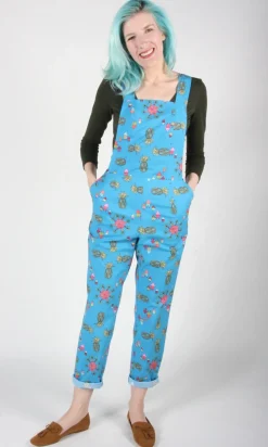 Bunting Overalls - Blue Pineapple Party