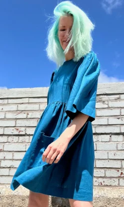 Chimney Swift Dress - Ocean