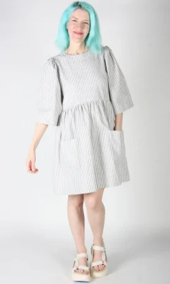 Chimney Swift Dress - Ticking Stripe