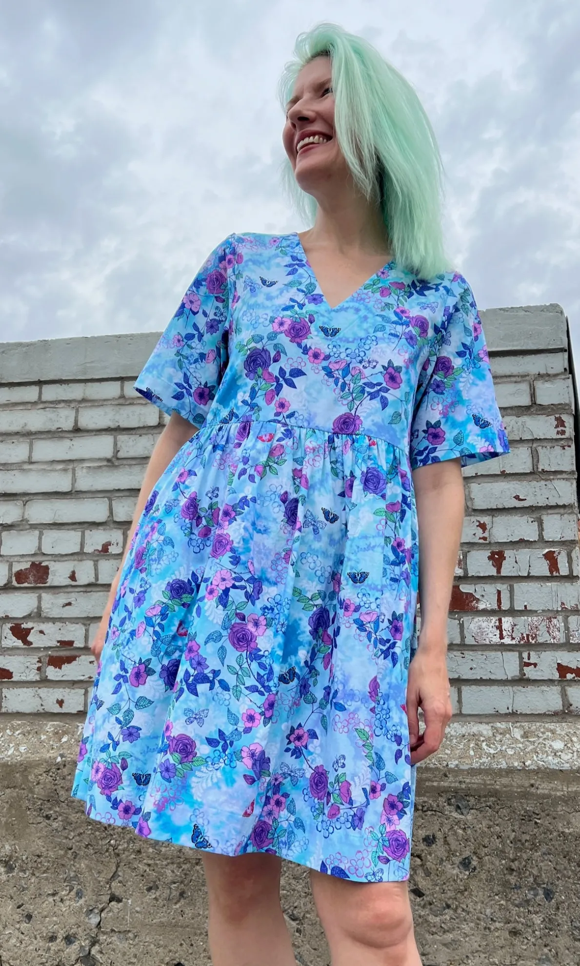 Citril Finch Dress - Have a Nice Day!