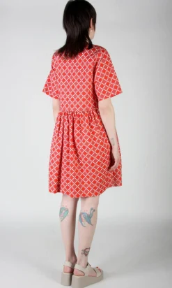 Citril Finch Dress - Red Patches