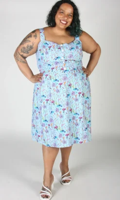 Corncrake Dress - Flower Toss