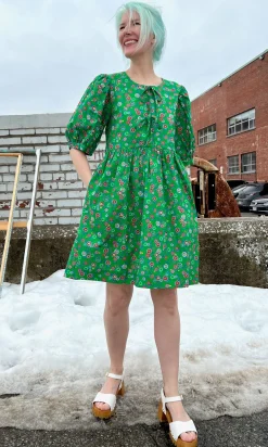 Corvid Dress - Straw Flower