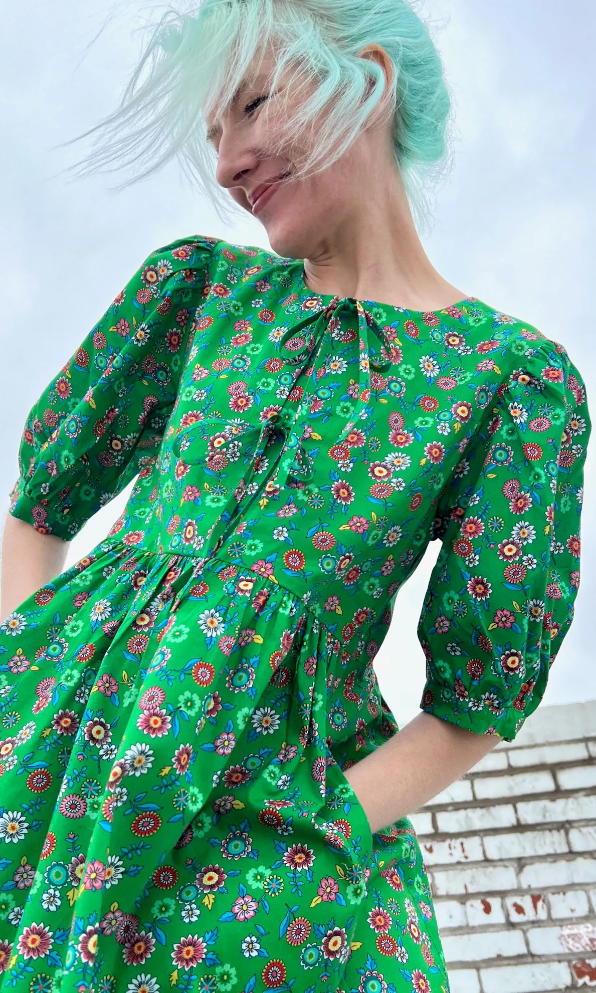 Corvid Dress - Straw Flower