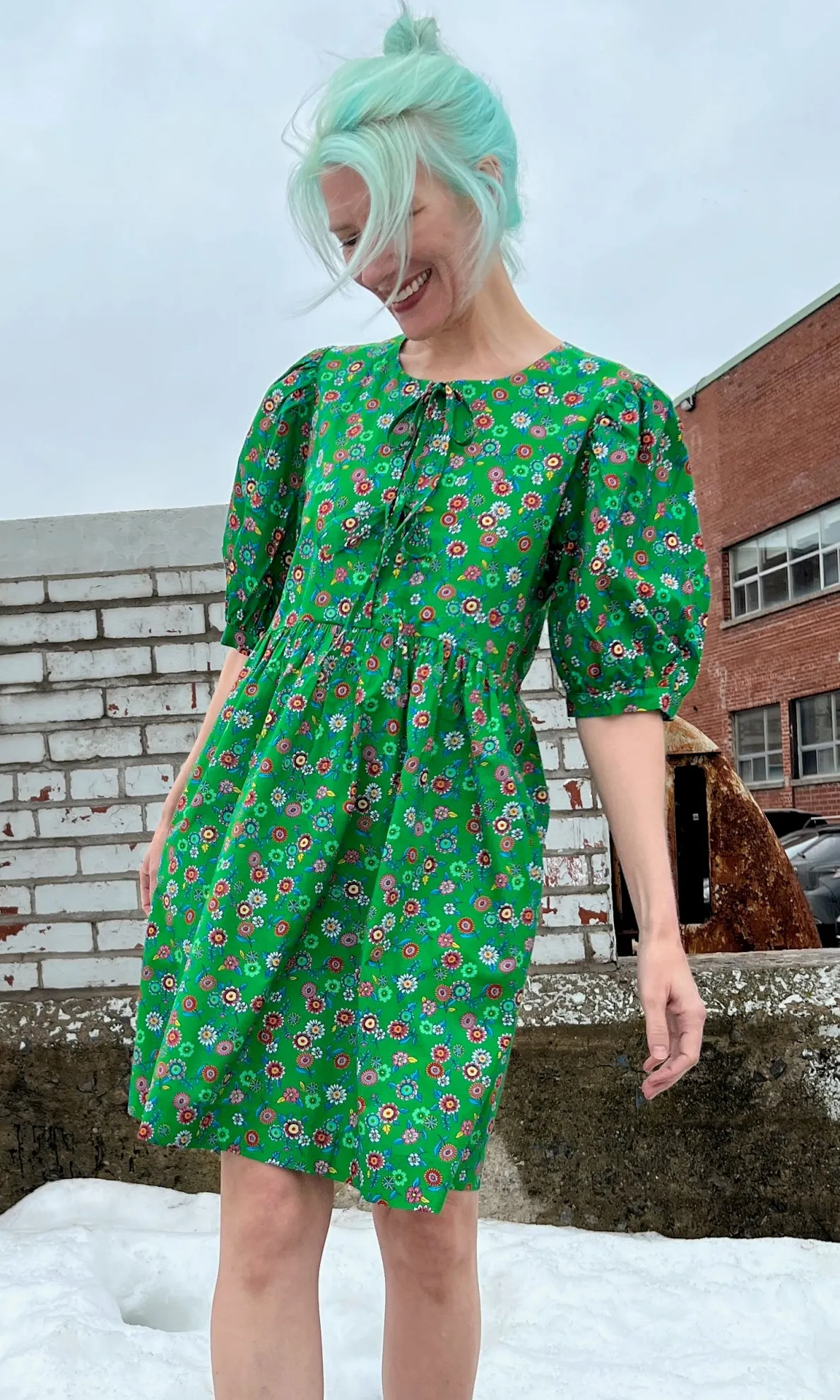 Corvid Dress - Straw Flower