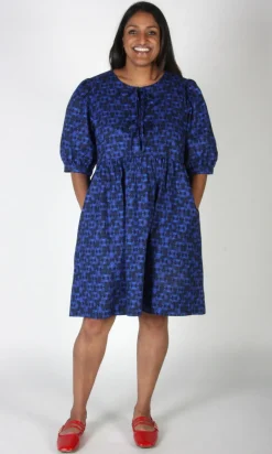 Corvid Dress - Zaffre Glass