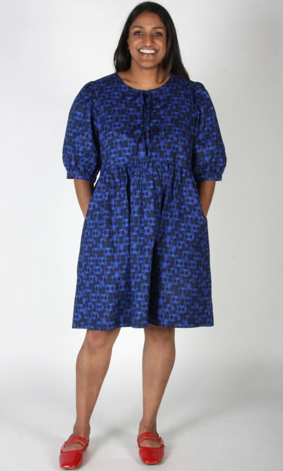 Corvid Dress - Zaffre Glass