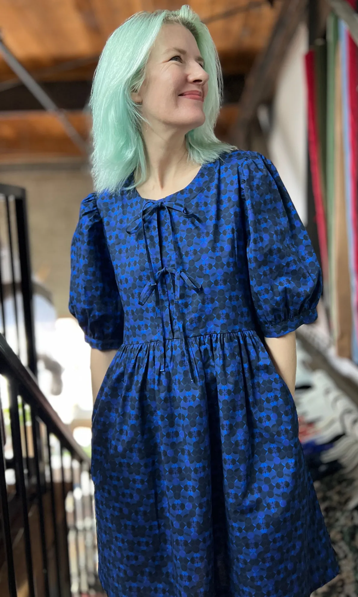 Corvid Dress - Zaffre Glass