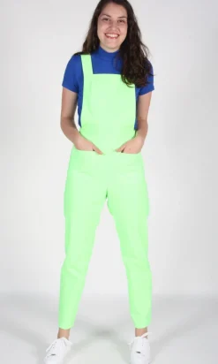 Currawong Overalls - Neon Lime