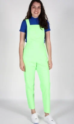 Currawong Overalls - Neon Lime