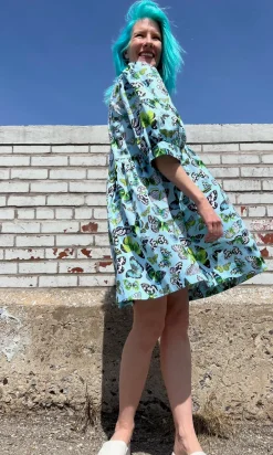 Devil Downhead Dress - Butterflies