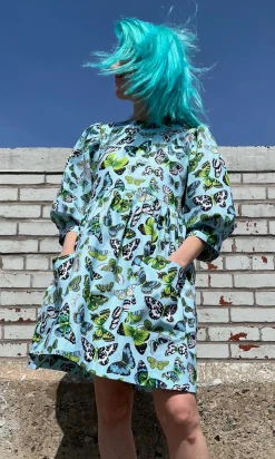 Devil Downhead Dress - Butterflies