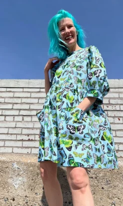 Devil Downhead Dress - Butterflies