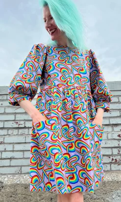 Devil Downhead Dress - Rainbow Tangle