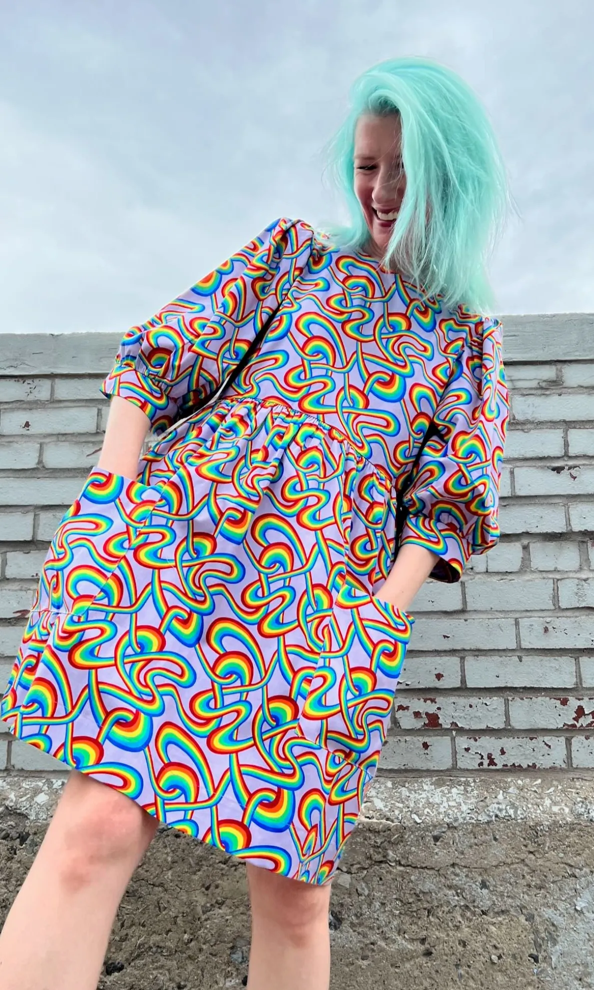 Devil Downhead Dress - Rainbow Tangle