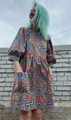 Devil Downhead Dress - Rainbow Tangle