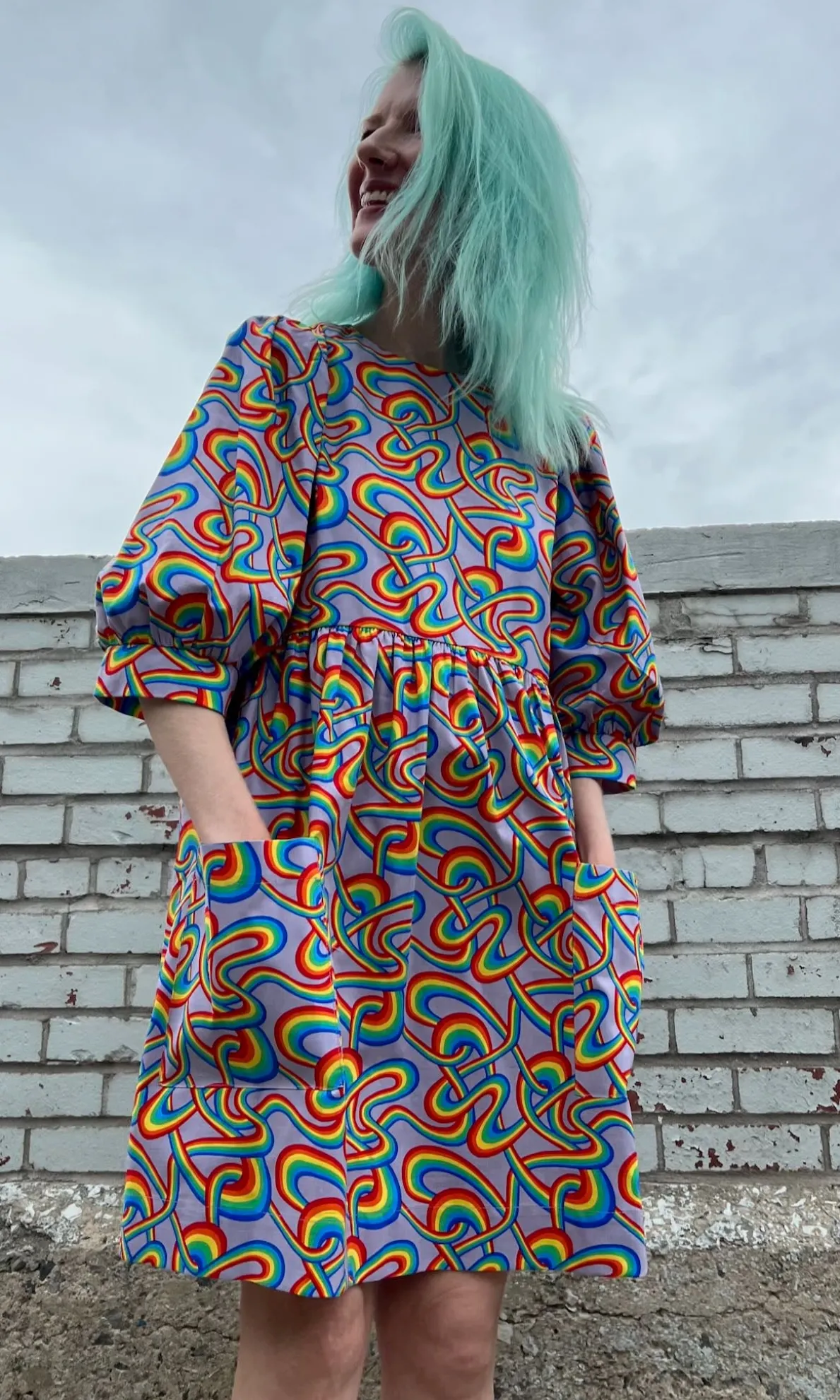 Devil Downhead Dress - Rainbow Tangle