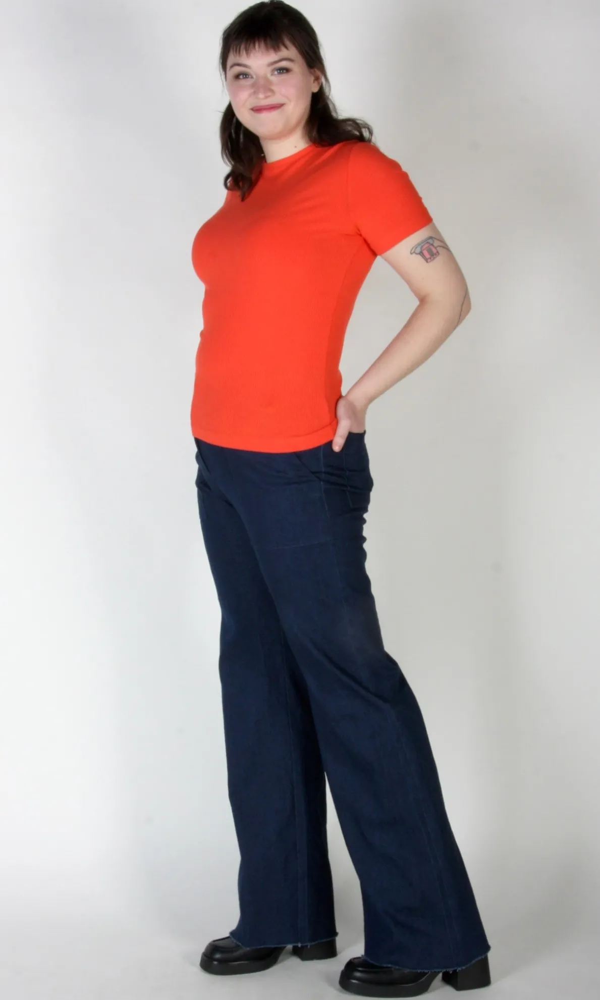 Dipper Top - Orangish