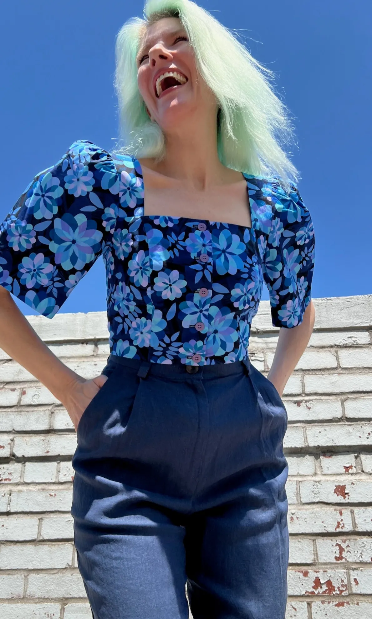Dunk-A-Doo Top - Larkspur