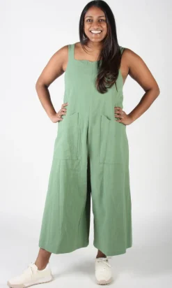 Dusky Greygone Jumpsuit - Sage