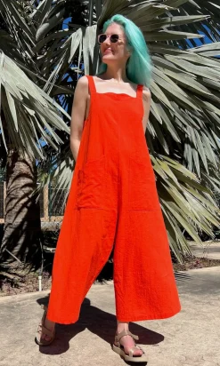 Dusky Greygone Jumpsuit - Blood Orange