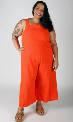 Dusky Greygone Jumpsuit - Blood Orange
