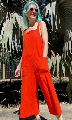 Dusky Greygone Jumpsuit - Blood Orange