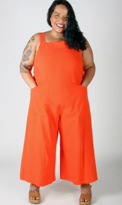 Dusky Greygone Jumpsuit - Blood Orange