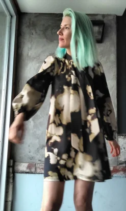 Emu Dress - Ink Clouds