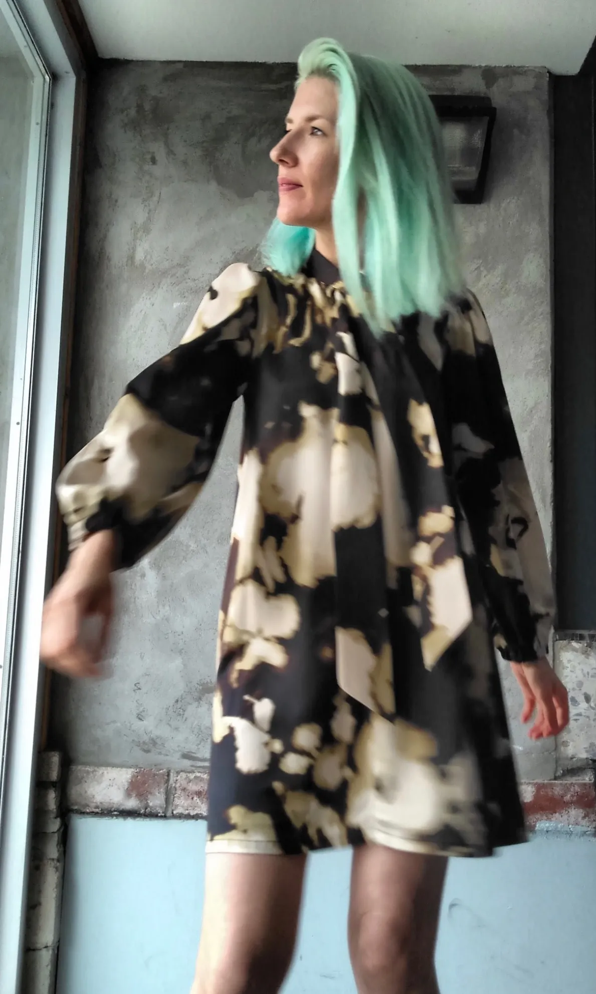 Emu Dress - Ink Clouds