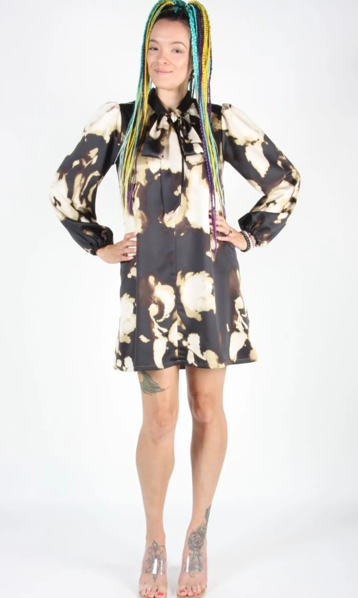 Emu Dress - Ink Clouds