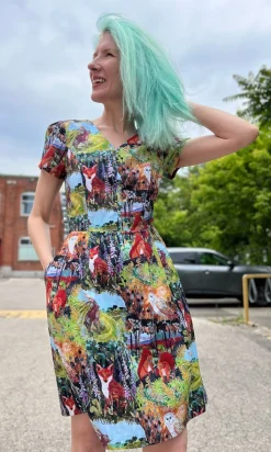 Fruit Dove Dress - Hedgerow