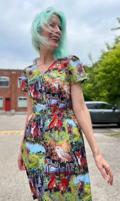 Fruit Dove Dress - Hedgerow