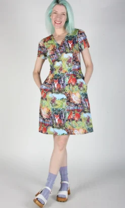 Fruit Dove Dress - Hedgerow