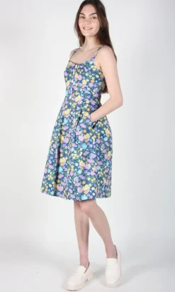 Grosbeak Dress - Blue Meadow