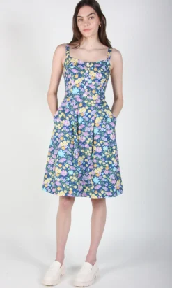 Grosbeak Dress - Blue Meadow