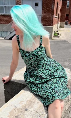 Grosbeak Dress - Suburban Night Hedge
