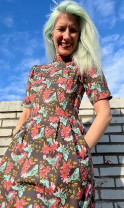 Guineafowl Dress - Luna Moth