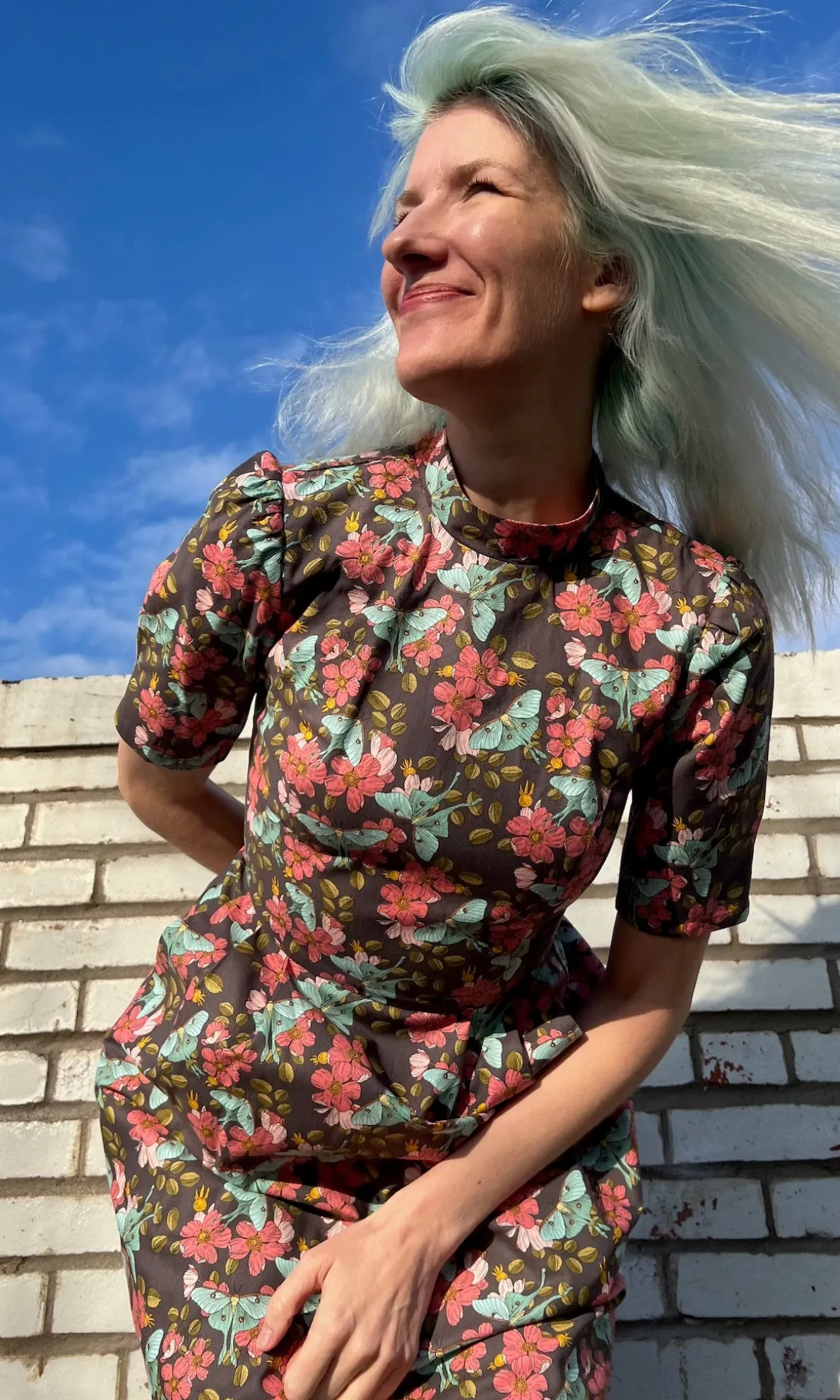Guineafowl Dress - Luna Moth