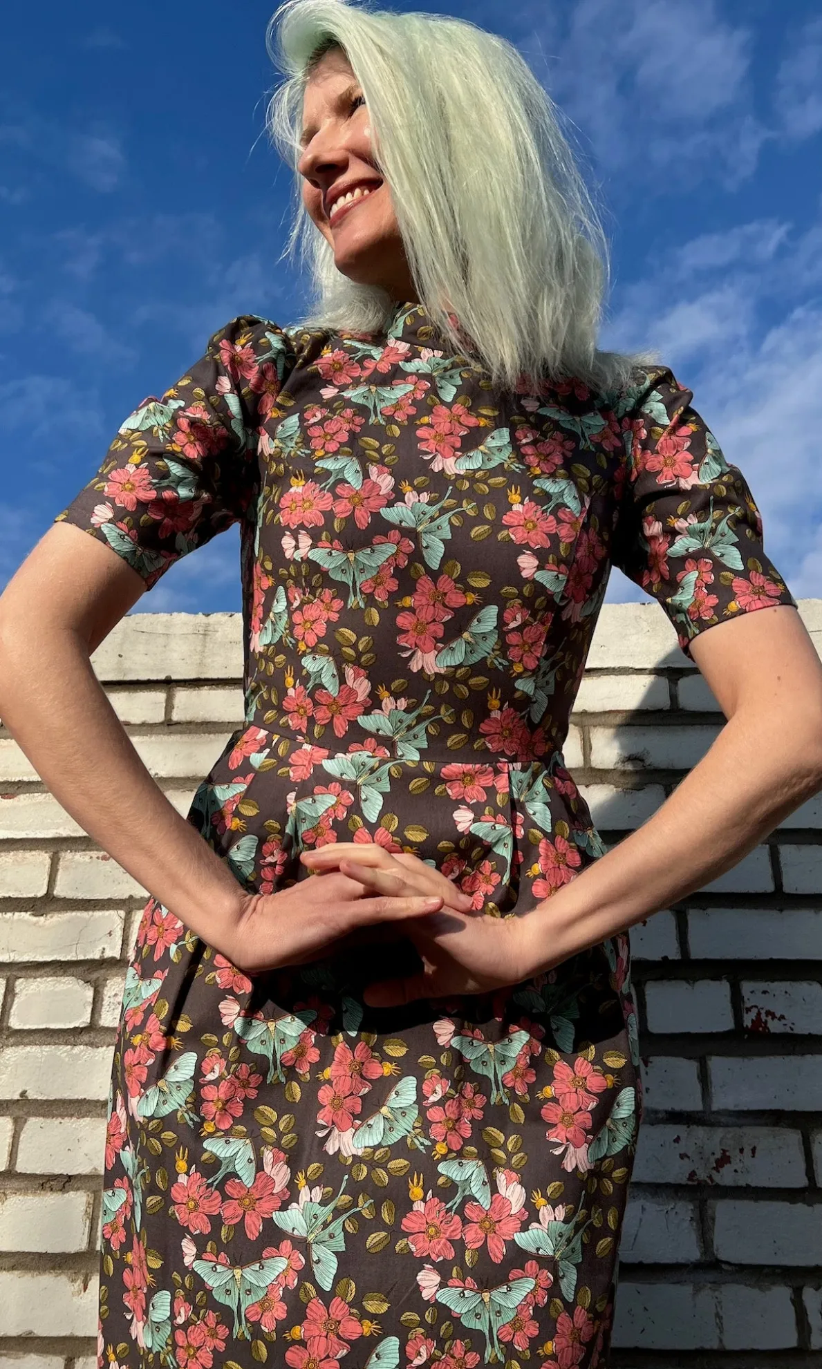 Guineafowl Dress - Luna Moth